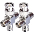 Miniatyrbillede 1 af 5: 2 stk. BNC han til 3 hun T-type RF koaksiale stik 4 W
