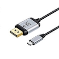 Pikkukuva 2 / 5: USB-C - DisplayPort -kaapeli 1,8 m 4K@60Hz, Thunderbolt 3 - DP -kaapeli (2)