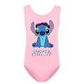 Miniatyrbild 1 av 3: Flickor Barn Stitch Tryckt Monokini Baddräkt En Delig Cartoon Badkläder Baddräkt (7-8 År Rosa)