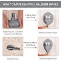 Miniatyrbillede 5 af 5: 50 balloner krom glans helium balloner tykke latex balloner