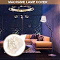 Miniatyrbillede 2 af 4: 1 stk. boheme macrame lampeskærm håndlavet vævet gulvlampe dækning til soveværelse