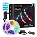 Miniatyrbillede 1 af 5: 10M LED-strimmel, Bluetooth LED-strimler med APP-styring og 20 knapper