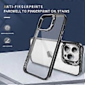Miniatyrbillede 5 af 5: Til iPhone 14 Pro Etui Linsramme Støttefod TPU+Akryl Telefon Cover (Style A)