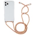 Miniatyrbillede 2 af 4: TPU-etui med snor til iPhone 15 Plus (Orange Lilla)