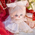 Miniatyrbild 5 av 5: 20cm Plyschdocka Flicka Naken Humanoid Fylld Kropp utan Attribut 8\" Normal Kropp Bärbar Kläder Klä upp Presenter (a-20-med Skelett)