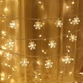 Miniatyrbilde 1 av 5: (Varm hvit) LED-lyssnor Jul Snøfnugg Lys Batteri