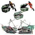 Miniatyrbillede 4 af 5: Dekorationer til akvarieforlis - Nedsænket skibsornament