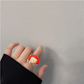 Miniatyrbillede 3 af 5: Sødt 3D Akryl Æstetisk Venskab Ringe Finger Ringe Harpiks Pla