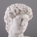 Miniatyrbilde 4 av 5: Gresk mytologi David hode byste statue mini Europa Michelangelo