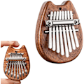 Miniatyrbillede 1 af 5: Kalimba Tommelfingerklaver, Massivt Træ Fingerklaver, Bærbar Musik Tommelfingerklaver, Tommelfingerklaver, Portab