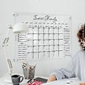 Miniatyrbild 3 av 5: 1 Set Anslagstavla Raderbar Lätt att Hänga Tydlig Utskrift Schema Form Smidig Skrift Tredimensionell Månads- Veckomemo Tavla Hemtillbehör
