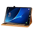 Miniatyrbillede 4 af 5: Lynlås Læder Tablet Etui Til Samsung Galaxy Tab A 10.1 2016/T580/T585 (Gul)