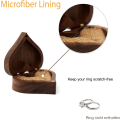Miniatyrbillede 4 af 5: Bryllupsallianceringboks, trææske til vielsesringe, ringæske, æske til træforlovelsesringe, forlovelsesring