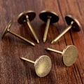 Miniatyrbilde 4 av 5: 100 stk møbelspiker tommelfingertakk vintage stil flatt hode jern uph