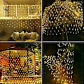 Miniatyrbilde 3 av 4: 6X4M 880LED Lysnett 8 Modi Vanntett Lyslenke for Innendørs Utendørs Jul Bryllup Fest Hage Dekor, Varmhvit