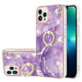 Miniatyrbilde 1 av 4: Elektroplettet Marmor IMD TPU-etui for iPhone 15 Pro Max (Lilla 1)