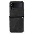 Miniatyrbillede 2 af 5: Elefant Præget PU-etui til Samsung Galaxy Z Flip3 5G (Sort)