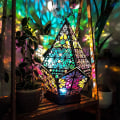 Pikkukuva 3 / 5: Bohemian Mosaic Starry Sky Floor Projections Lamp Table Lamp Beds