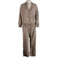 Miniatyrbilde 1 av 5: Strikkede loungesett for kvinner 2-delt langermet cardigan genser topper og joggebuksesett Todelt matchende antrekk Khaki S(S Khaki)