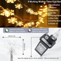 Pikkukuva 3 / 5: Jouluvalot, Lumilevyvalot 100 LED 33FT Valosarja