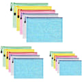 Miniatyrbild 1 av 5: 15-pack dokumentpåsar, dokumentmapp PVC-blixtlåsficka, A3 A4 A5-filpåsar för dokumentförvaring Buss