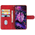 Miniatyrbillede 3 af 4: Læder Telefon Case til ZTE Nubia Red Magic 7S (Rød)