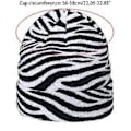 Miniatyrbillede 2 af 5: Casual Enkel Strikket Hue Moderigtig Tyk Varm Zebra Ko Leopard Print Strikkehue Efterår Vinter til Mænd Kvinder Køer (Køer)