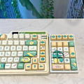 Miniatyrbilde 5 av 5: Unike PBT Keycaps Sitron for Mekaniske Gaming-Tastaturer Ergonomisk Design