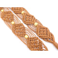 Miniatyrbilde 5 av 5: Boho flettet belte for kvinner bohemske vevde belter for kjole