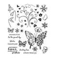 Pikkukuva 5 / 5: Kirkkaat kumileimasimet DIY Paperikortti Askartelu Kukka Lehdet Taustaleimasimet Scrapbooking-koristeluun Valokuvakorttialbumin askartelutarvikkeet (Sarja 3)
