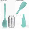 Miniatyrbilde 5 av 5: Varmebestandig silikon-spoonula - 600°F Sikker matlagingsredskap