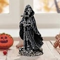 Miniatyrbillede 4 af 5: Kryds Skelet Statue Gotisk Skulptur Borddekoration Bordpynt Halloween Dekoration til Hjem Stue Soveværelse Indendørs (Stil C)