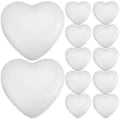 Miniatyrbilde 1 av 3: 12 stk. Hjerteformede Skumkuler Hjertekuler Bryllup DIY Skumkuler Valentinsornamenter