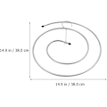 Miniatyrbilde 2 av 5: 2 stk. spiralformet klesstativ for tørking av sengetøy, laken og seng