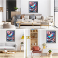 Miniatyrbilde 2 av 5: 30 x 40 cm , Diamantmalerisett sommerfugl Diamond Painting B