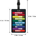 Miniatyrbilde 3 av 5: (Svart by) Bagasjelapper 2-pakning, bagasjelapper koffert-ID La