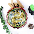 Miniatyrbilde 5 av 5: 3D Drage Silikonform DIY Krystall Epoksy Resin Former Veggdekorasjon Semi-stereoskopiske Ornamenter Former for Stue