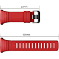 Pikkukuva 2 / 5: Ranneke, silikoninen Classic-vaihtohihna metallilukko ja musta solki Suunto Core älykellolle, sopii ranteen kokoon 140mm-230mm