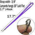 Miniatyrbilde 5 av 5: 50 stk. Lanyard Lilla Lanyard for ID-merker Nylon Lanyard Bulk Cl
