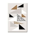 Pikkukuva 4 / 5: Wekity 3D Geometrinen Patchwork-seinätaide Canvas-tulostusjuliste, Yksinkertainen Abstrakti Taidepiirros Sisustukseen Kotiin Olohuoneeseen Makuuhuoneeseen Toimistoon ja Lastenhuoneeseen