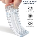 Miniatyrbillede 3 af 5: (Transparent) 6 stk. PVC dørstopper, højdejusterbar gulvdørstopper og stabelbar til brug,