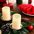 Pikkukuva 5 / 5: 8 kpl 6 cm/ 2,4 tuuman metallilevykynttilänjalat Adventtiseppele