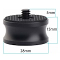 Miniatyrbild 3 av 5: 2 stativskruvadapter, 3/8-16 hona till 1/4-20 hane