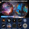 Miniatyrbild 3 av 5: Planetarium Star Projector, Galaxy Projector, Realistisk Stjärnhimmel Nattljus med 12 Filmdiskar, Solsystem Konstellation Måne för Barnrum Vardagsrum