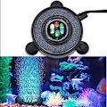 Miniatyrbillede 1 af 5: LED-akvarielys (55 mm x 20 mm), undervandsakvarielys, rund akvarieboble med automatisk