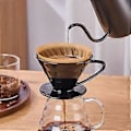 Miniatyrbillede 3 af 5: Keramisk Hæld-Over Kaffetragt til 2-Kops Brygning, Kegle Design