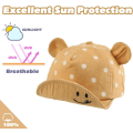 Miniatyrbild 3 av 5: Bomull Baby Cap för Flicka Pojke Barn Solhatt Justerbar Cap Vår