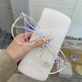 Miniatyrbillede 4 af 4: Transparente Computerbrilleramme Kvinder Mænd Anti Blåt Lys Runde
