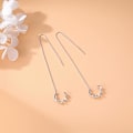 Miniatyrbilde 2 av 5: 925 Sterling Sølv Bølge Mansjett Ørepynt Wrap Tassel Ørepynt for Kvinner