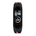 Miniatyrbillede 3 af 5: Til Xiaomi Mi Band 3 / 4 / 5 Twill 8-formet Spænde Urrem (Blomst Leopard)